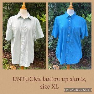 UNTUCKit short sleeve button up shirts bundle, size XL